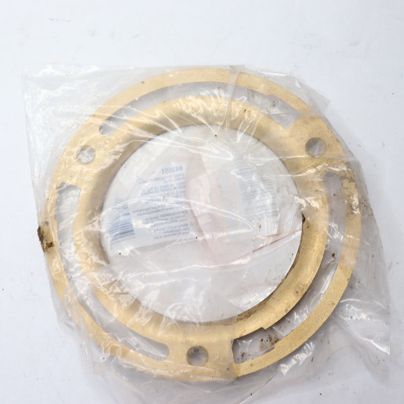 Oatey Replacement Toilet Flange Ring Brass 4" 435514