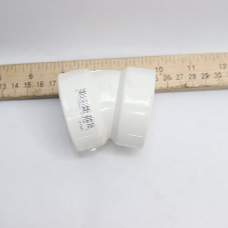 Charlotte Dwv Elbow PVC Hub x Hub 1-1/2 x 1/16 Bend