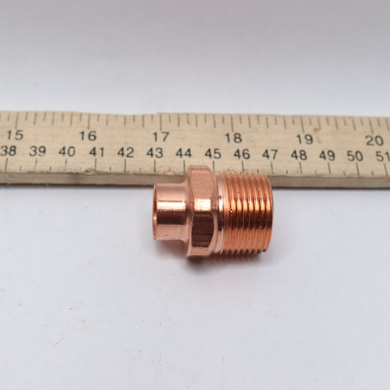 Everbilt Male Adapter Fitting 1/2" x 3/4" Copper Pressure Cup x MIP 501719