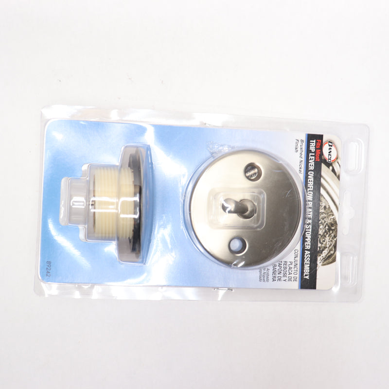 Danco Trip Lever Tub/Bath Drain and Overflow Trim Kit Brushed Nickel 89242