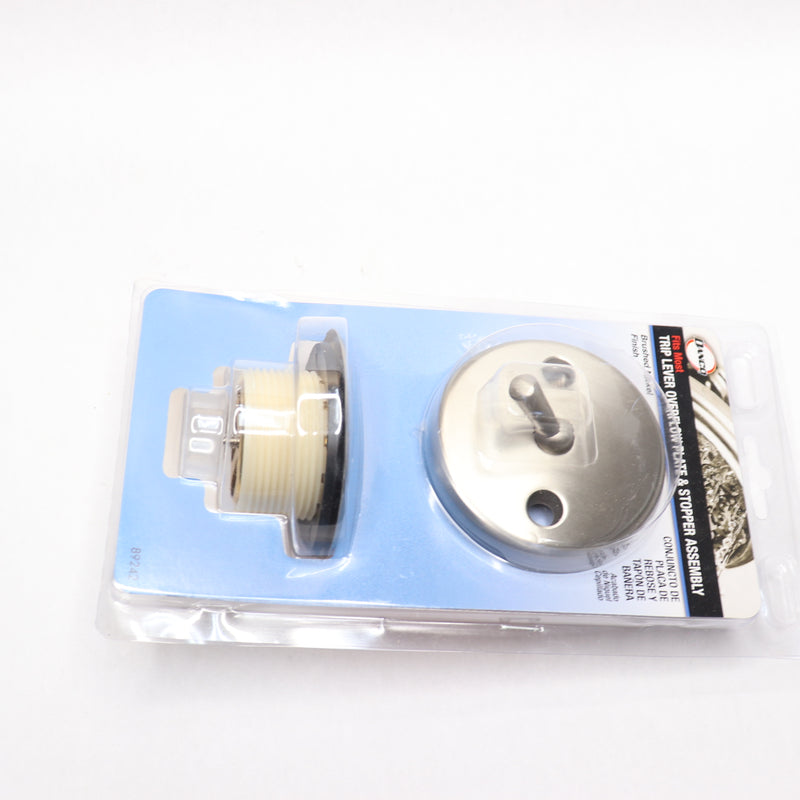 Danco Trip Lever Tub/Bath Drain and Overflow Trim Kit Brushed Nickel 89242