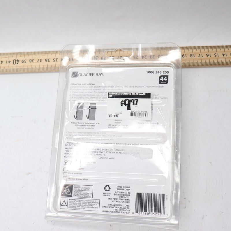 (44-Pk) Glacier Bay Mirror Mounting Hanging Hardware Kit 1006 248 205