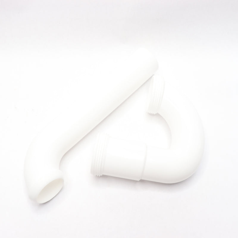 Oatey Sink Drain P-Trap Plastic White 1-1/2" HDC9704B - MISSING WASHERS, NUTS