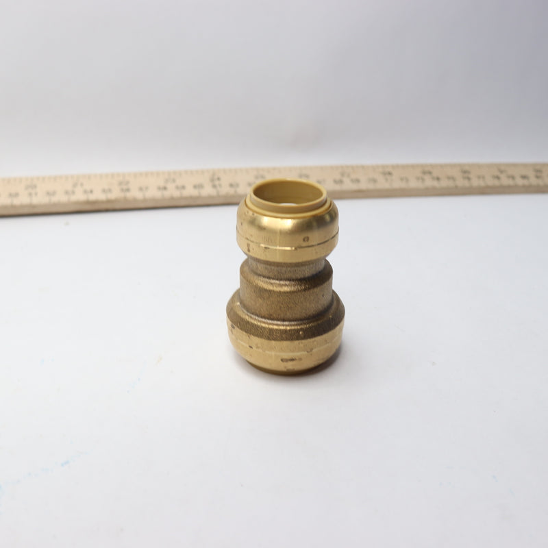 SharkBite Reducing Coupling Push to Connect Brass Plumbing Fitting 1" x 3/4"