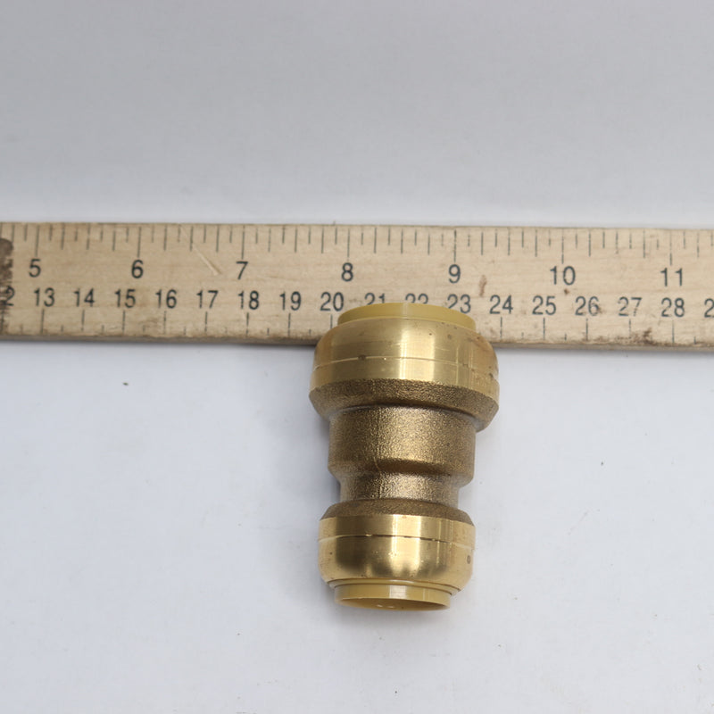 SharkBite Reducing Coupling Push to Connect Brass Plumbing Fitting 1" x 3/4"