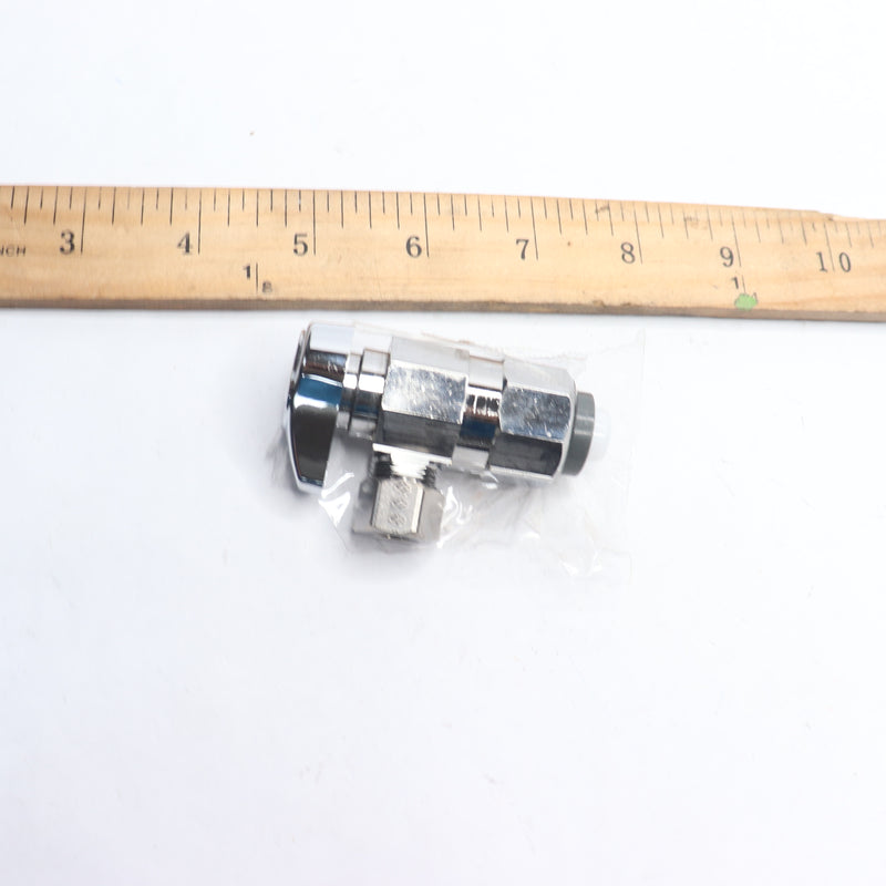 BrassCraft Angle Valve Push Connect 1/2 Inlet x 3/8 Outlet Diameter 1/4 Turn