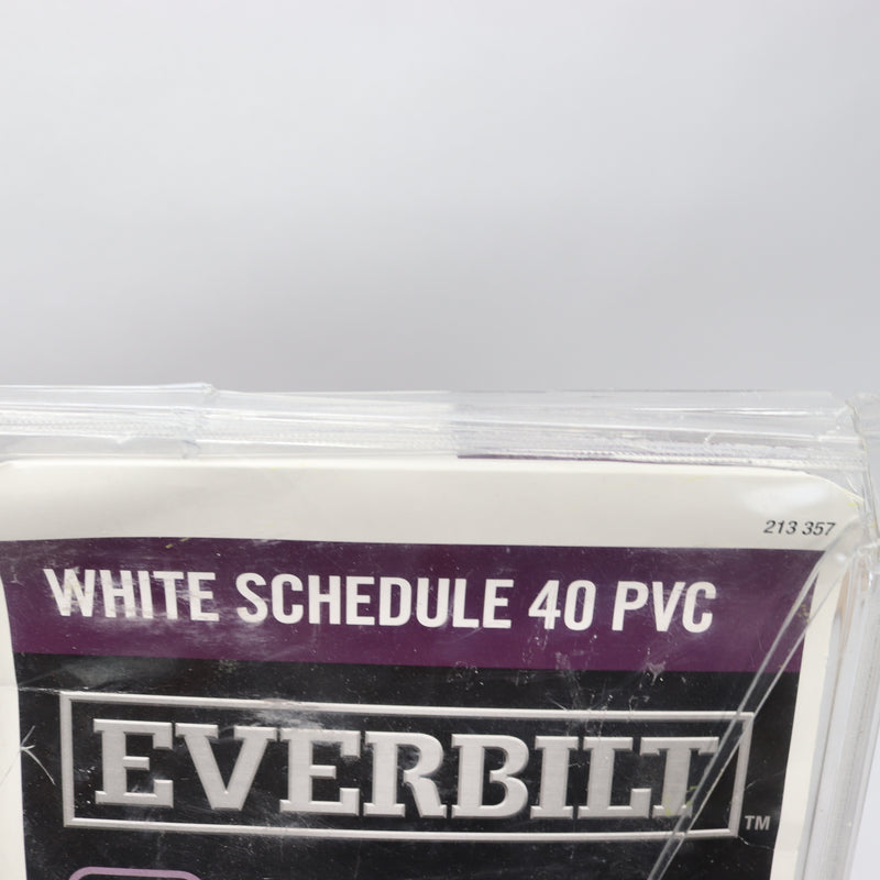 Everbilt Bath Waste & Overflow Drain PVC White Schedule 40 1-1/2" 213 357