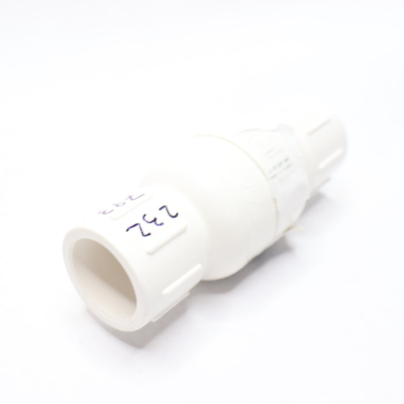 Everbilt Threaded Check Valve PVC White 3/4" FIP x FIP F1970