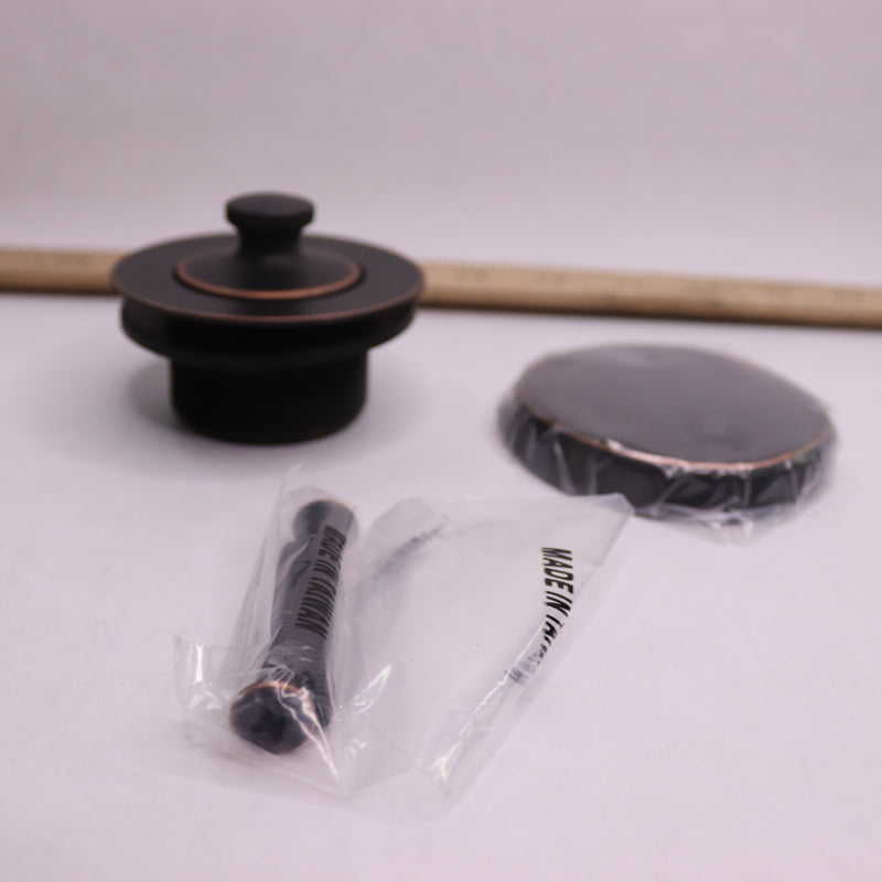 Design House Lift & Turn Bath Drain Plug Brass Oil Rubbed Bronze 522342