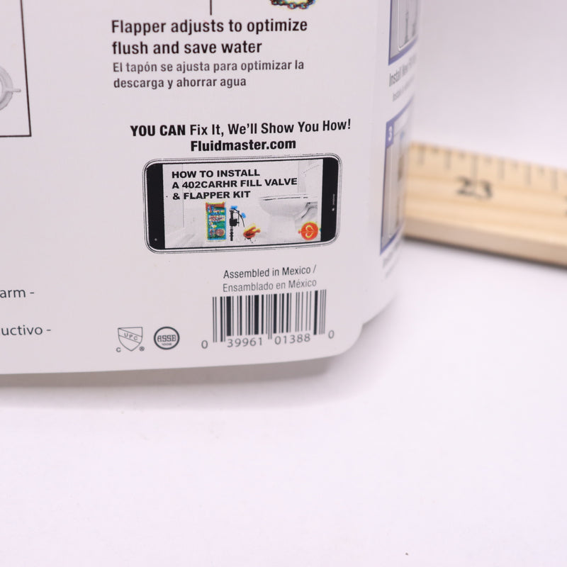 Fluidmaster Universal Easy Install Fill Flapper Repair Kit Complete 402CARHRP14