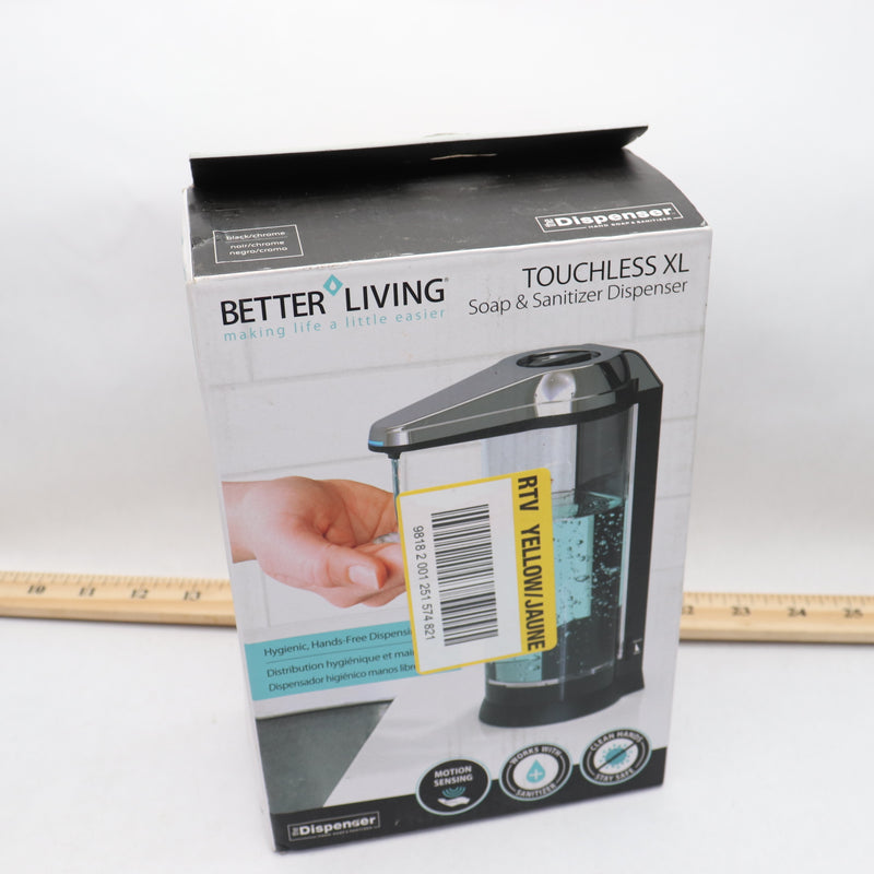 Better Living Touchless Clear Chamber Hands Free Soap Dispenser 70181