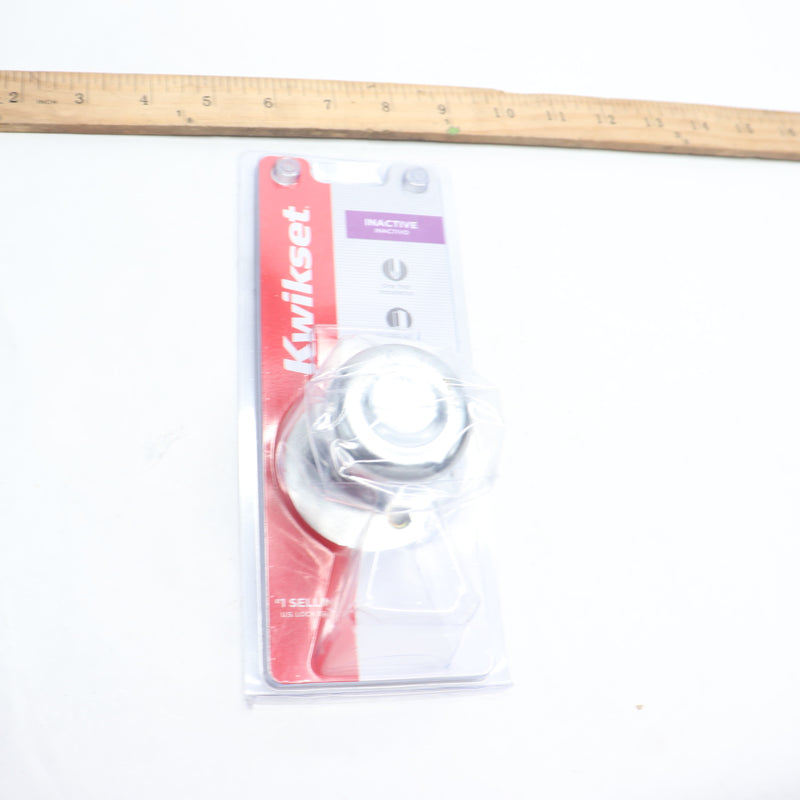 Kwikset Tylo Half Dummy Knob Pull Satin Chrome 94880-365