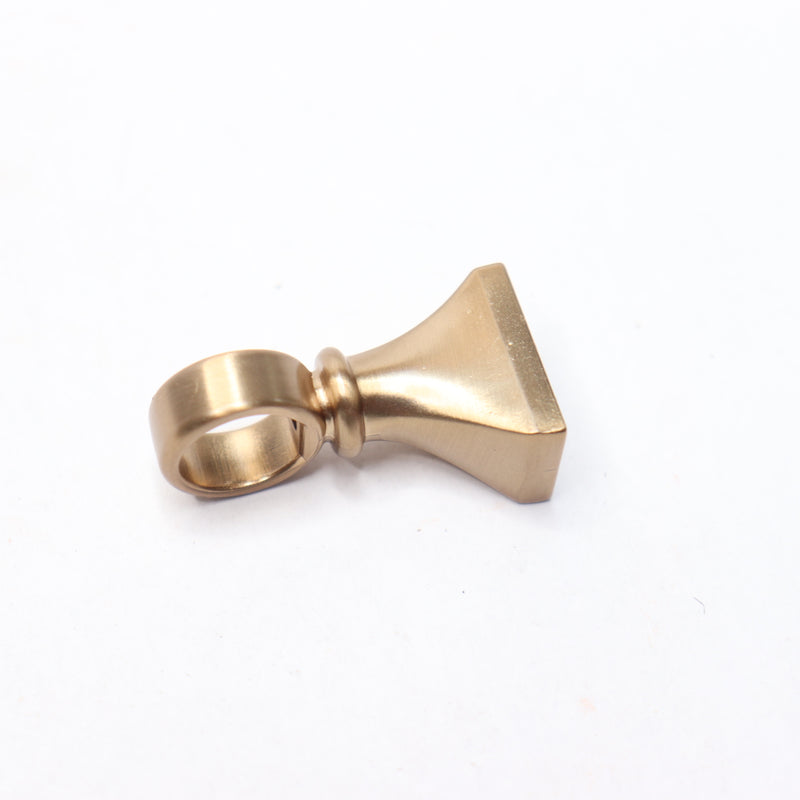 Liberty Cabinet Drawer Pull Champagne Bronze - END PIECE AS SHOWN - MISSING BAR
