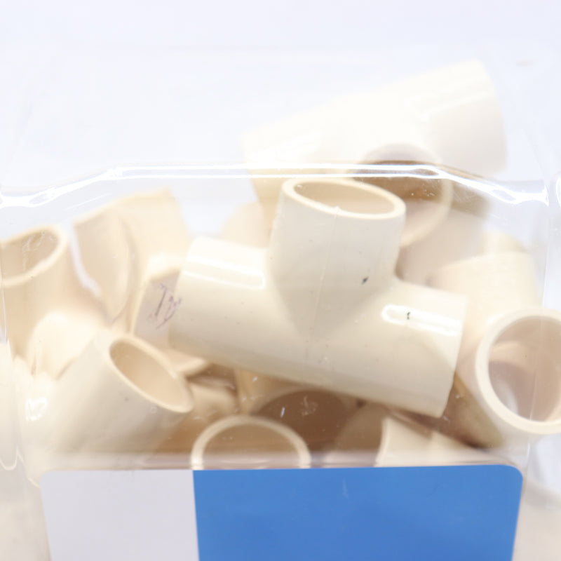 (15-Pk) Nibco All Slip Tee Fitting Plastic 3/4 x 3/4 MPP4711
