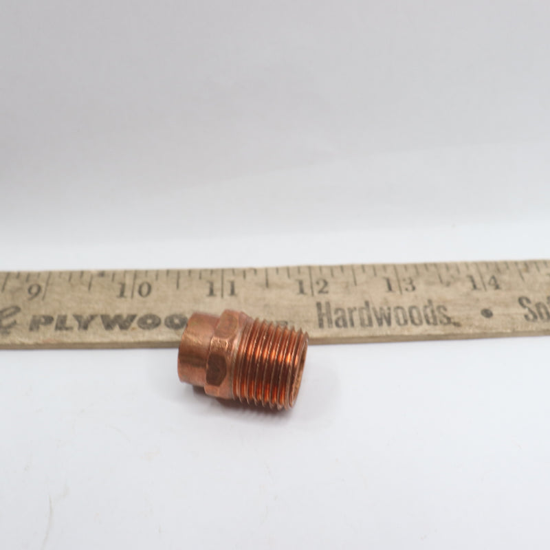 Everbilt Male Adapter Fitting Copper Pressure Cup x MIP 1/2" 187399