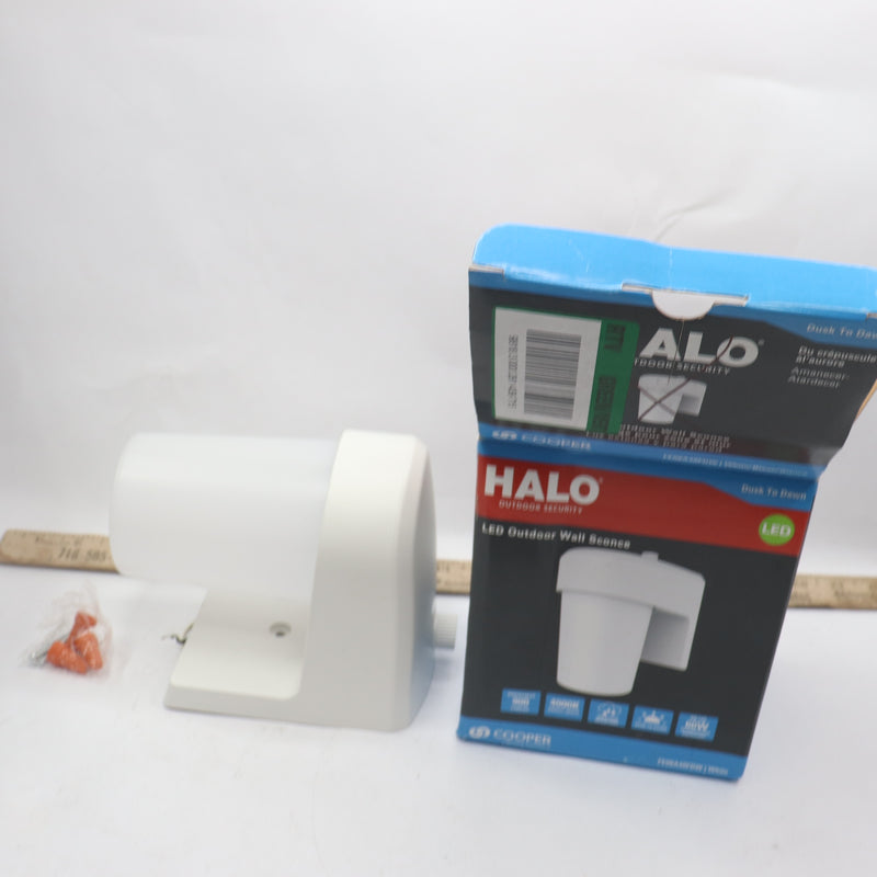 Halo LED Outdoor Lantern Sconce with Dusk to Dawn White 4000K 60W FE08A40FDW