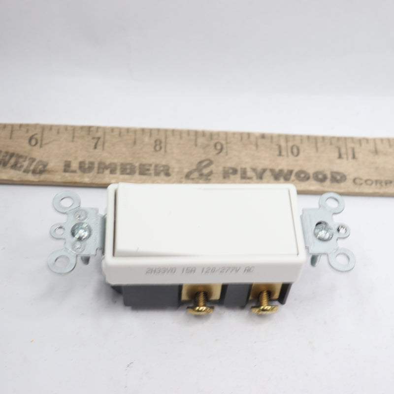 Leviton 4-Way Switch White 15A/120V-277V 5604-2WS