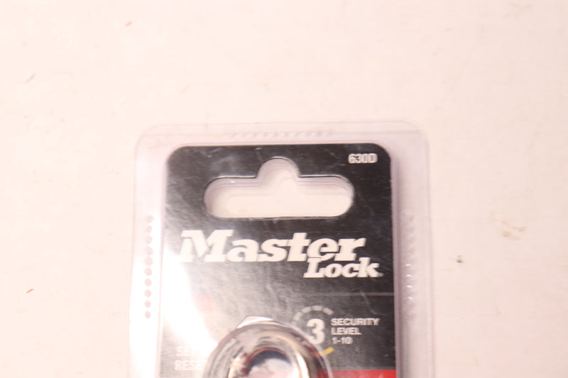 Master Lock 3-Digit Combination Lock Aluminum 1-3/16" 630D