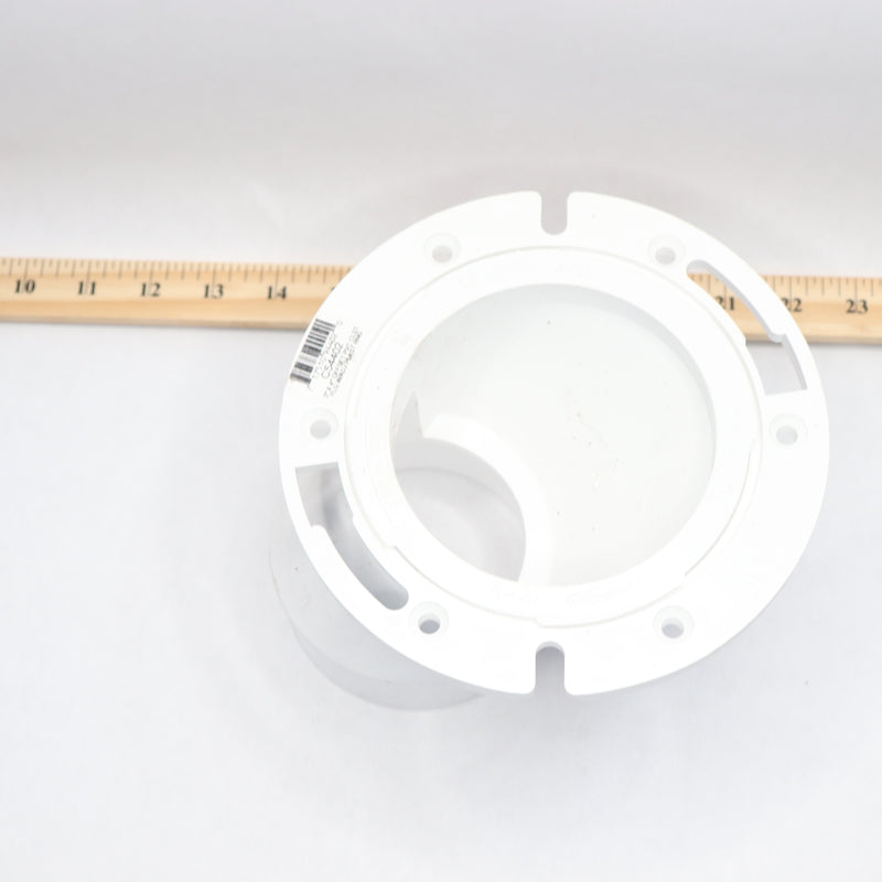 Jones Stephens Offset Closet Flange Schedule 40 PVC 3" x 4" C54402