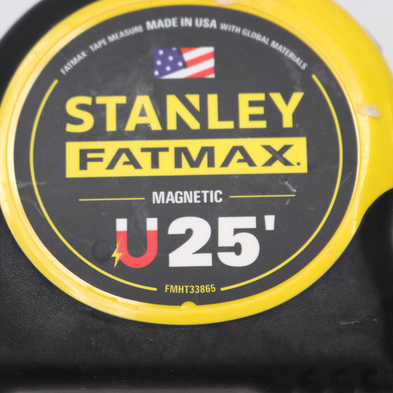 Stanley Magnetic Tape Measure Steel Yellow/Black 1-1/4" x 25' FMHT33865