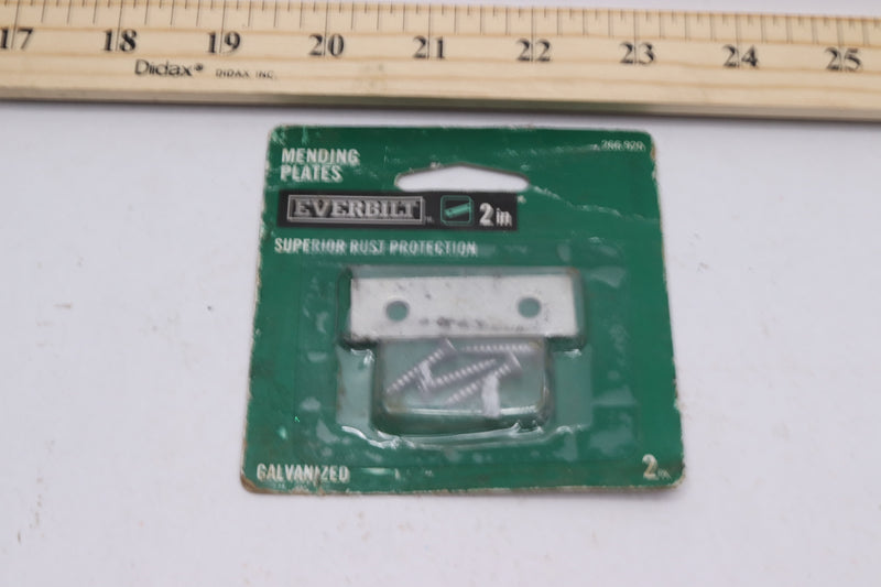 Everbilt Mending Plates Window Galvanized 2" 266 920-Missing One Metal Plate