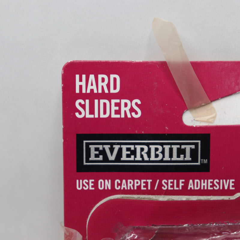 (2-Pk) Everbilt Square Adhesive Slider Plastic Beige 2-1/2"