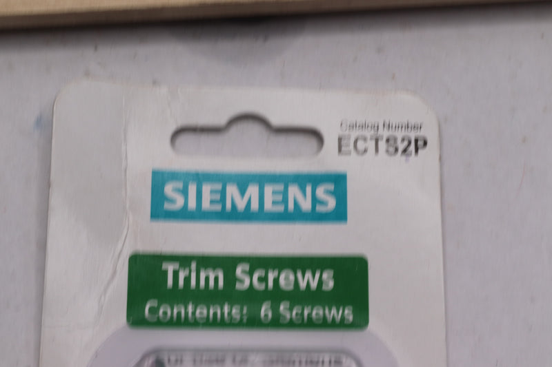 (6-Pk) Siemens Trim Screw Blister Pack ECTS2P