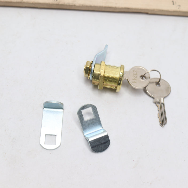 Prime-Line Mailbox Lock Brass Plated 3 Cam 5-Pin S 4648C