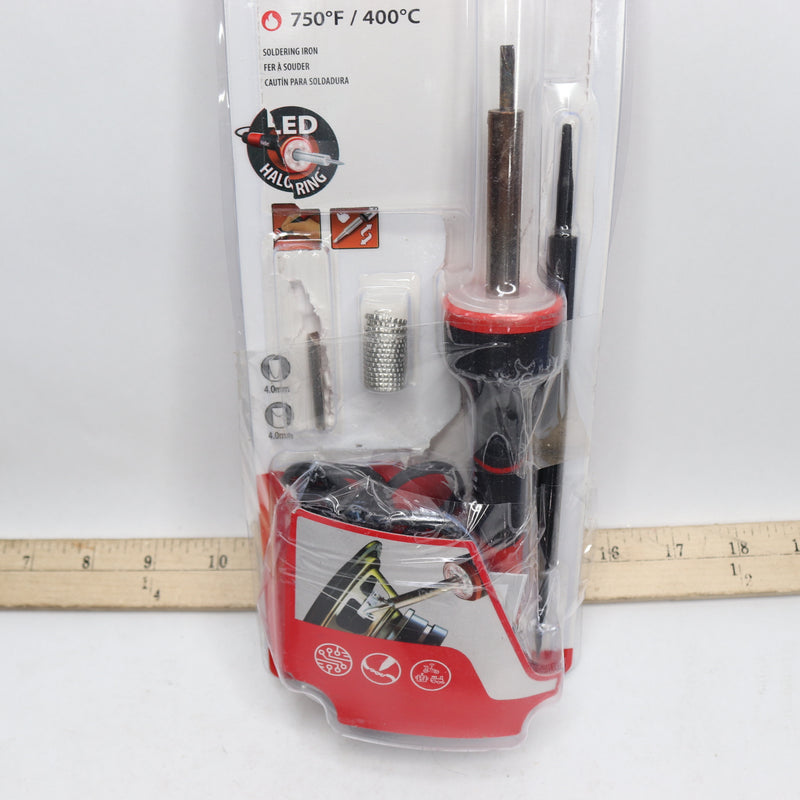 Weller  Soldering Iron Kit LED Halo Ring 30W 120V - Comes w/ 1 Spare Tip