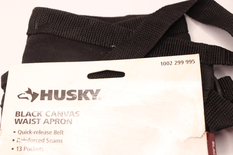 Husky Canvas Waist Apron 13-Pocket Black 24" 1002 299 995