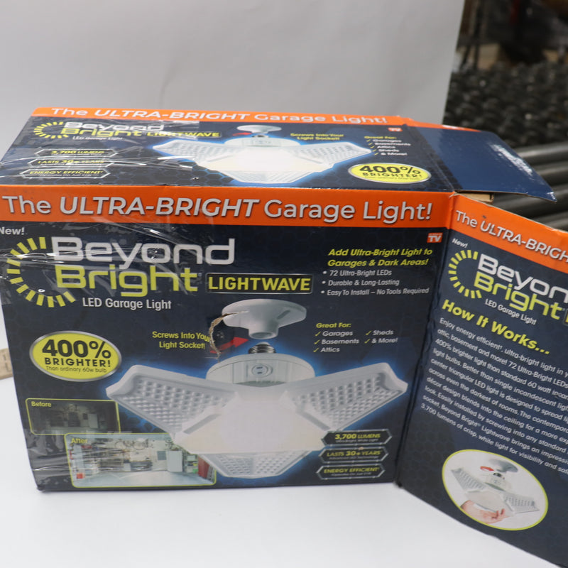 Ontel LED Lamp Lights Ultra Bright Garage 6500K 20 Watt