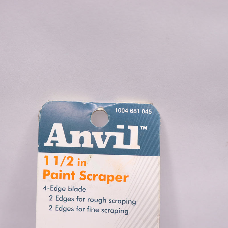 Anvil 4-Edge Paint Blade Scraper Rubber Handle 1004681045