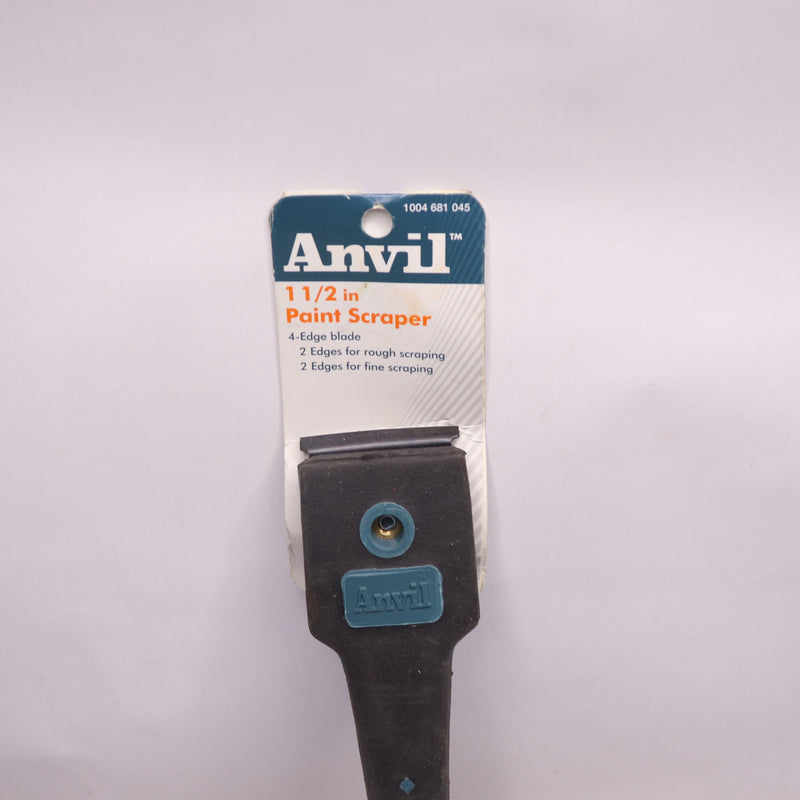 Anvil 4-Edge Paint Blade Scraper Rubber Handle 1004681045