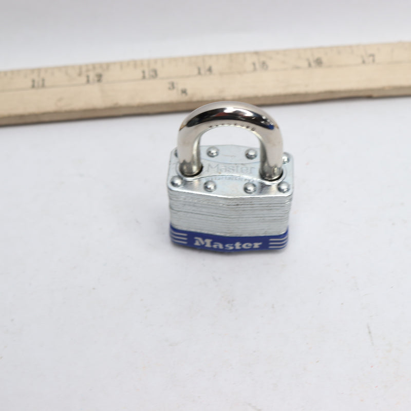 Master Lock Laminated Padlock Silver 1-3/4&quot;W 1