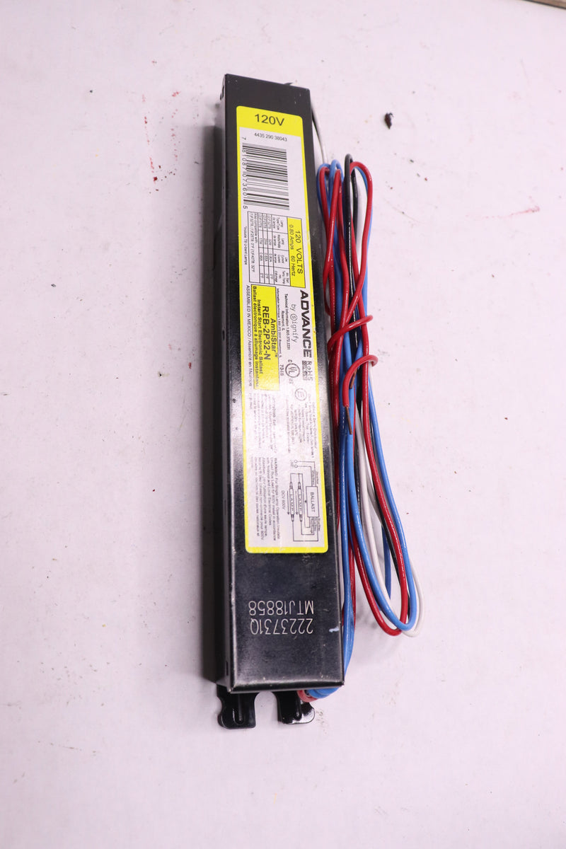 Advance Instant-Start Ballast 2-Lamp F32T8 32W T8 120V REB-2P32-N