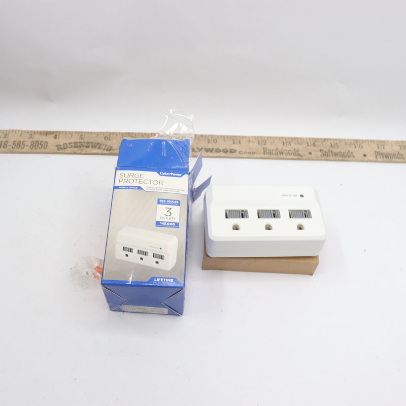 Cyberpower 3-Outlet Wall Tap Surge Protector B300WRC1