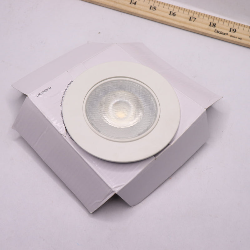 Halo Canless Recessed LED Light Aluminum White 2700K-5000K 10W 120V 4"