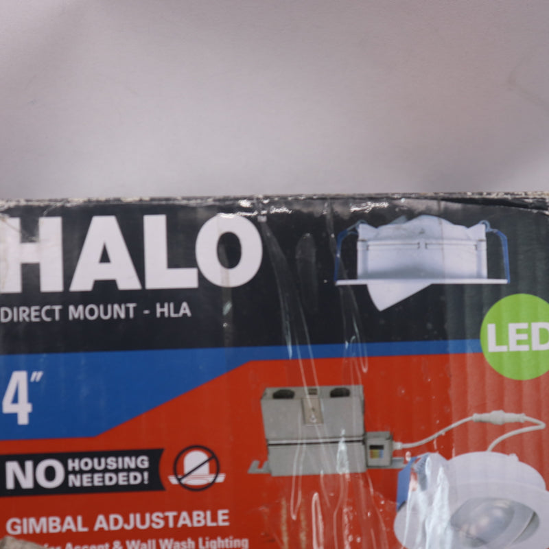 Halo Canless Recessed LED Light Aluminum White 2700K-5000K 10W 120V 4"