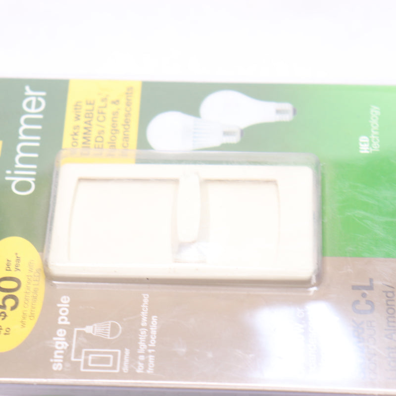 Lutron Skylark Contour Dimmer Light Almond CTCL-150H-LA