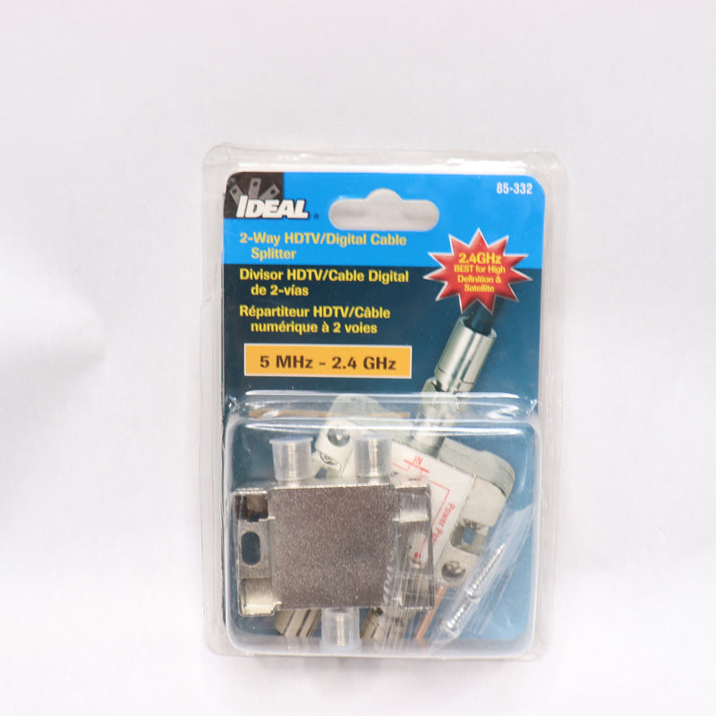 Ideal 2-Way Digital Cable Splitter 2.4 GHz 85-332