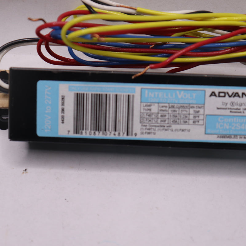 Advance Rapid Start High Frequency Fluorescent Electronic Ballast 120-277V AC