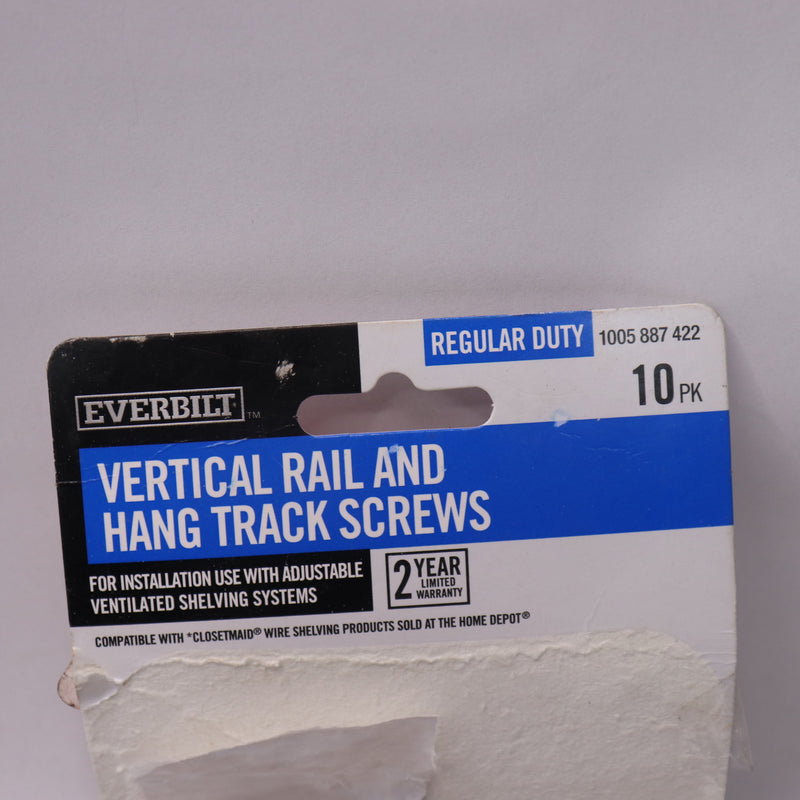 (10-Pk) Everbilt Vertical Rail & Hang Track Screws 1005 887 422