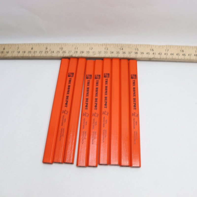 (9-Pk) The Home Depot Carpenter Pencil and Sharpener