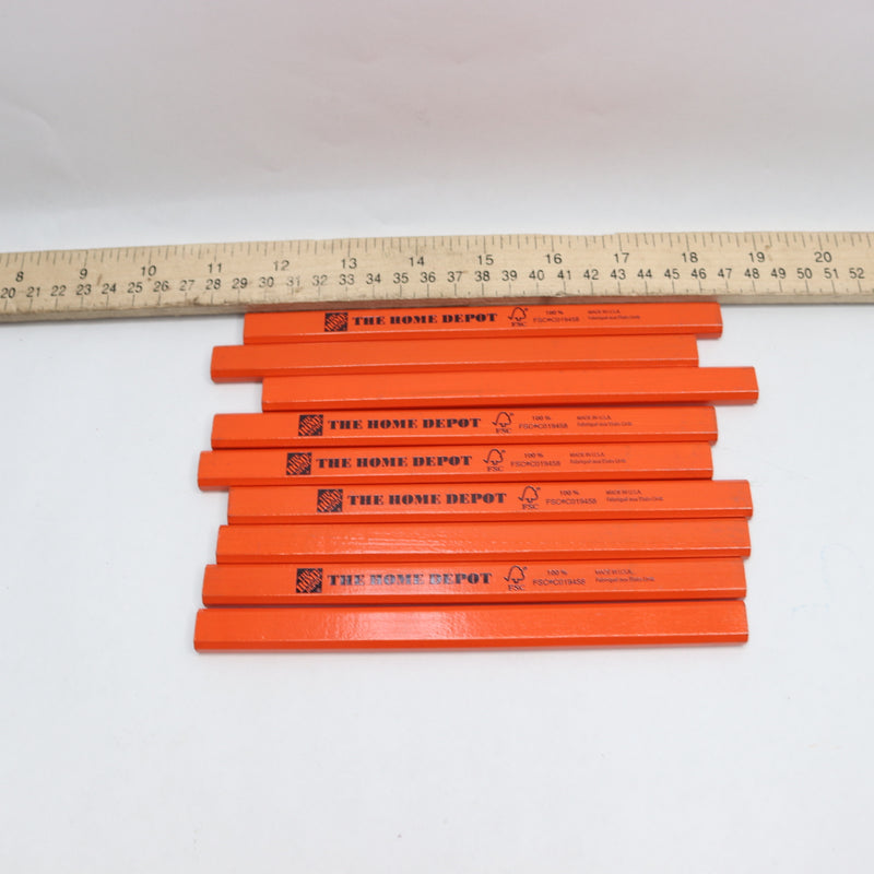 (9-Pk) The Home Depot Carpenter Pencil and Sharpener