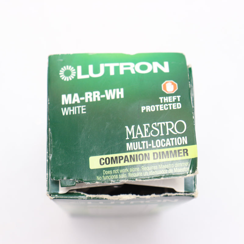 Lutron Maestro Multi-Location Companion Dimmer White 600-Watt MA-RR-WH