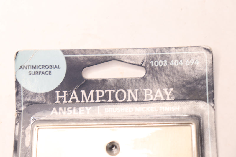 Hampton Bay Rocker Wall Plate Metal Brushed Nickel 1-Gang 70RBNHB