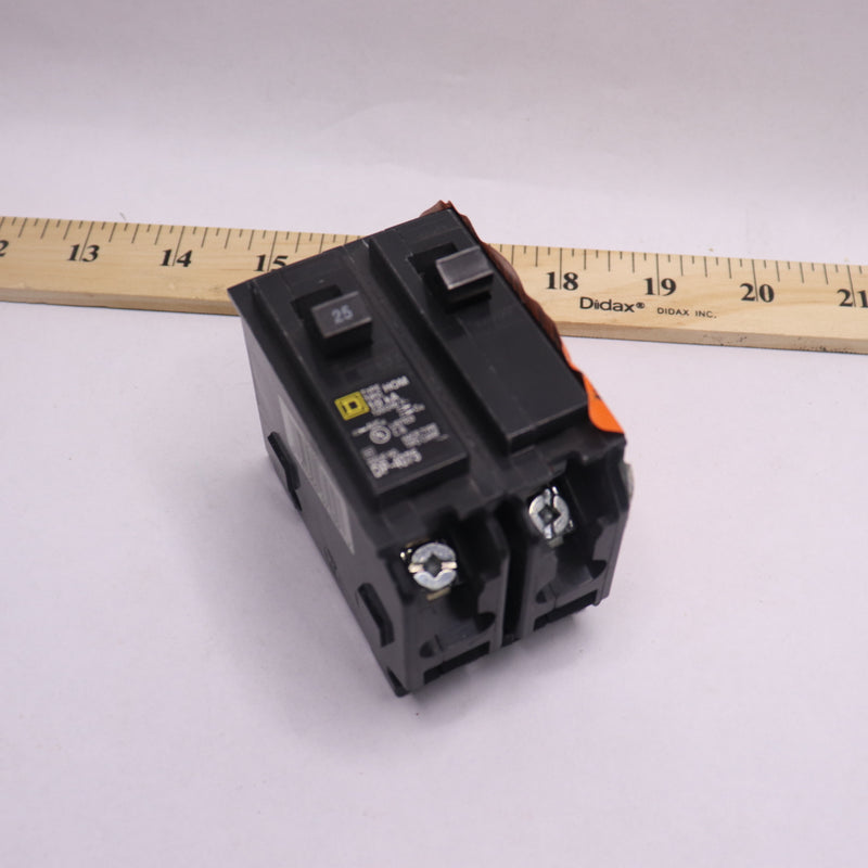 Square D Plug-On Circuit Breaker 2-Pole 25A HOM225