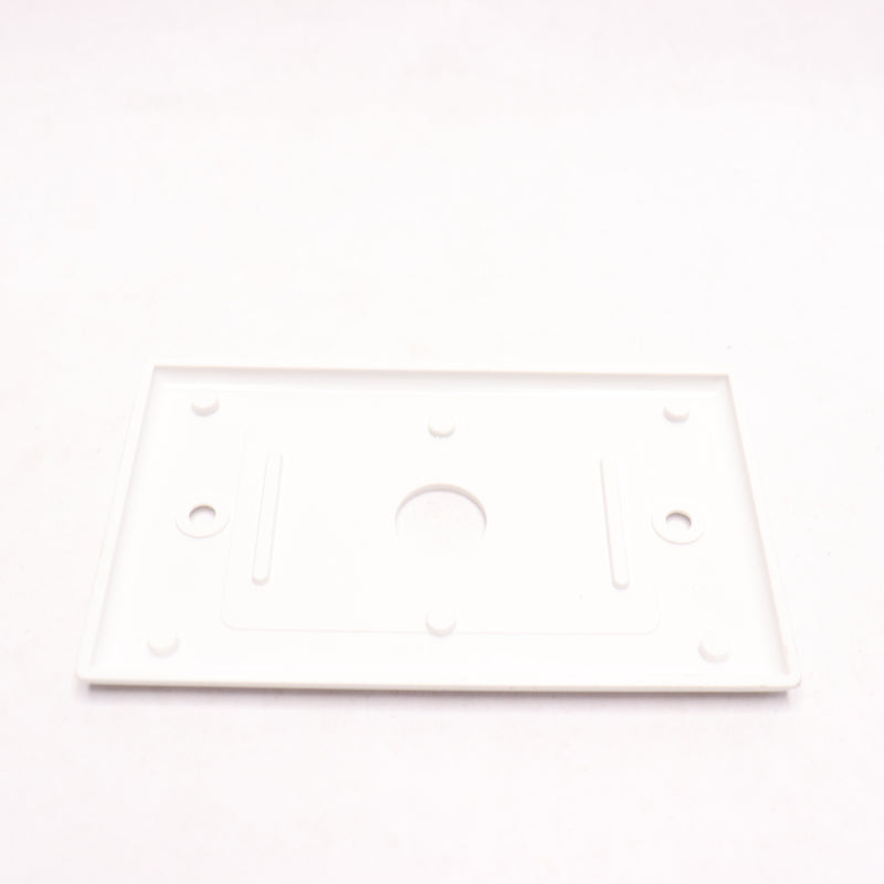 Leviton Telephone/Cable Wall Plate White 1-Gang 0.625" Hole Device 389099
