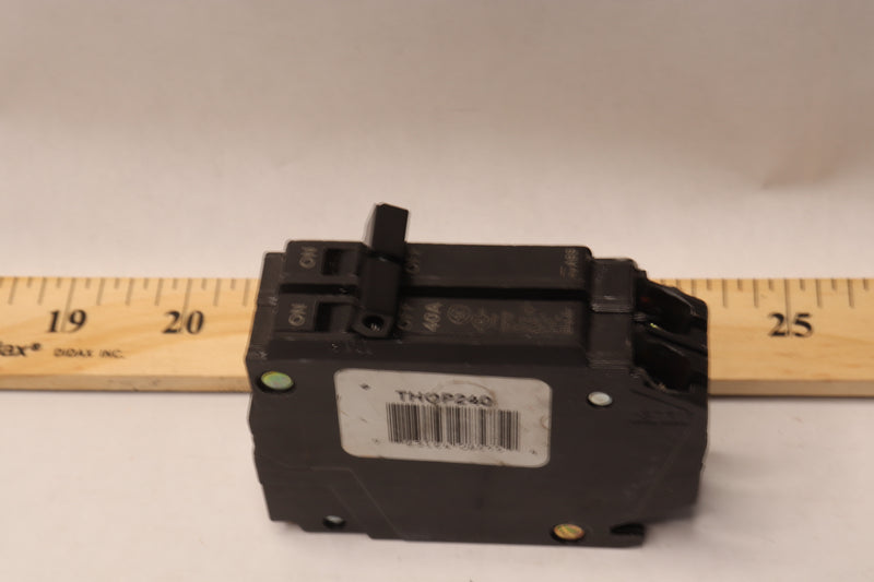 GE 2-Pole Circuit Breaker Black 40Amp 240V 3" THQP240