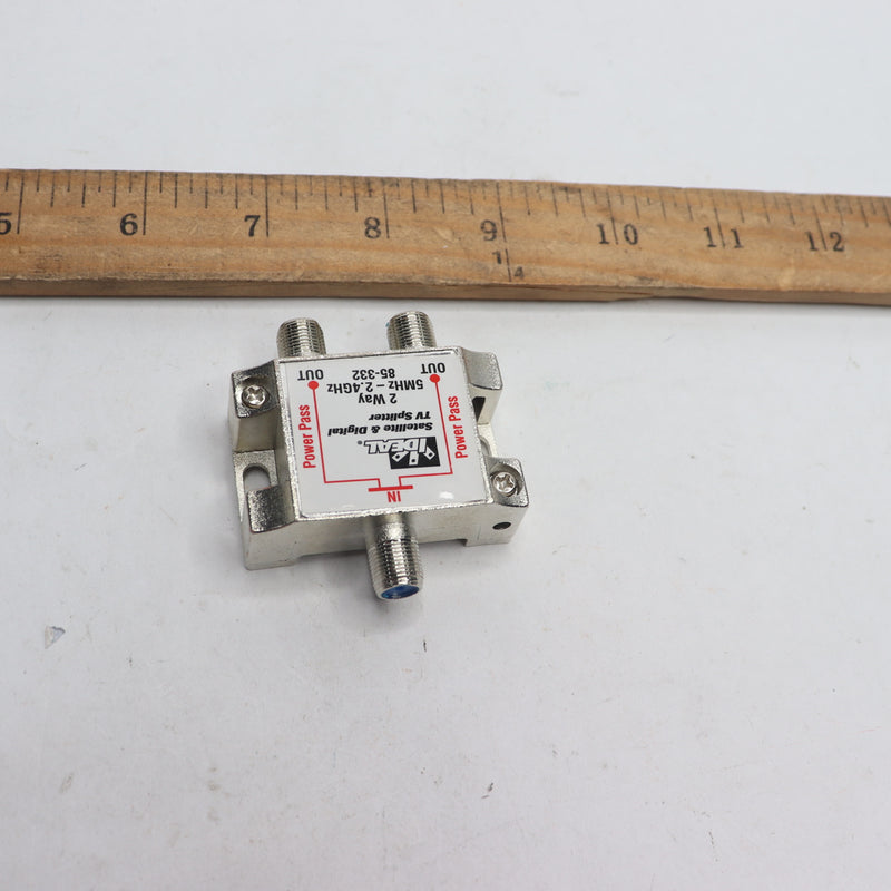 Ideal 2-Way Satellite Digital Cable Splitter 5 MHz-2.4GHz 85-332